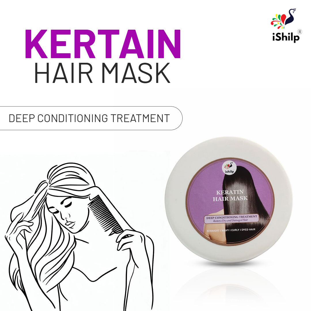 Aloevera Gel + Kertain Hair Mask+ Neemwood Comb (Flat 10% Off)